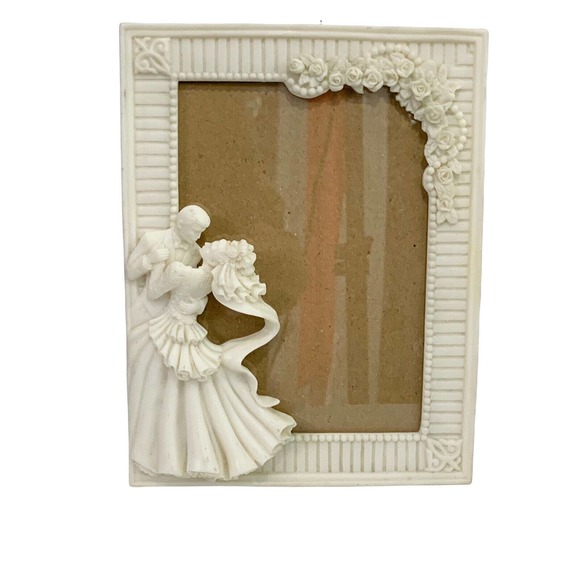 Wilton Embossed Bride Groom “Always And Forever” Resin Wedding 5x7 Picture Frame - Picture 1 of 10